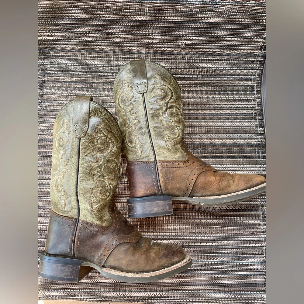 Boys Old West Cowboy Boots ~ Square Toe